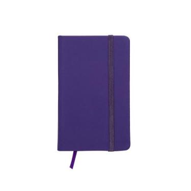 Imagem de Caderneta Tipo Moleskine Agenda Escrever Estudar 13x8 Bolso Roxo - Ser