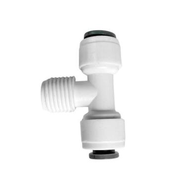 Imagem de Conector União T 3 vias Rosca 1/4 - Mangueira 1/4 Engate Rápido - Fdma