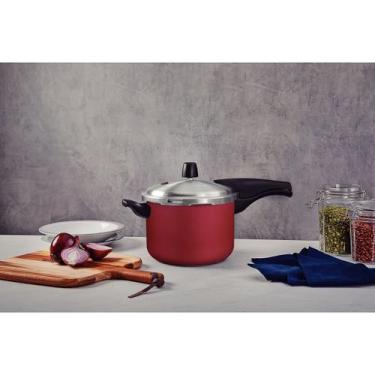 Imagem de Panela de Pressão Vancouver Effect Antiaderente Starflon Vermelho 20cm