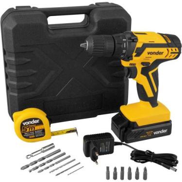 Imagem de Parafusadeira Furadeira Vonder Bateria 12v Bivolt Pfv012i