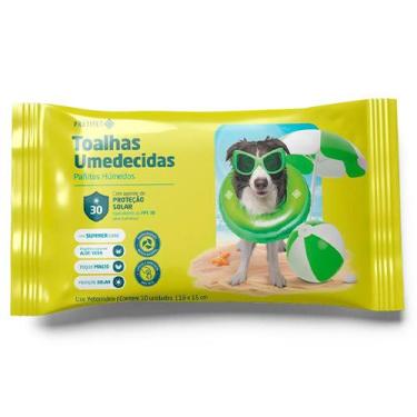 Imagem de Toalhas Umedecidas PRATIPET - Proteção Solar FPS 30 - 10 un.