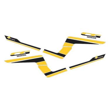 Imagem de Adesivo Protetor Tank Pad Honda CG 4 Stroke 1989 Lateral - Cromo Sign