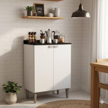 Imagem de Armário Multiuso 2 Portas para Cozinha Área Gourmet Escritório Área de