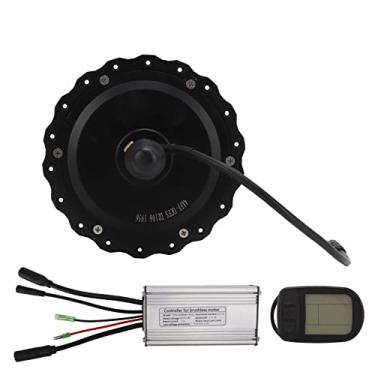 Imagem de RiToEasysports Kit de motor de cubo de bicicleta elétrico, kit de motor de cubo dianteiro de bicicleta elétrico de 48V 500W com conector LCD5 metros à prova d'água, kit de conversão de bicicleta elétrica (50,8 cm)