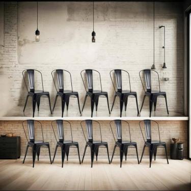Imagem de Kit 10 Cadeiras de Design Linha Tolix Metal