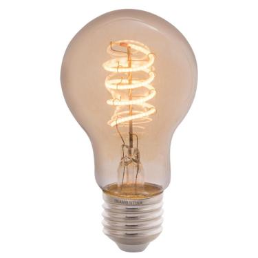 Imagem de Lâmpada Led De Filamento Espiral Tramontina A60 4 W 2200 K Luz Amarela âmbar