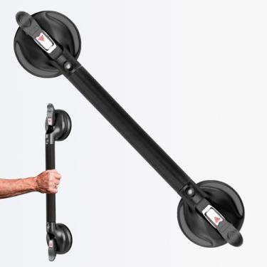 Imagem de Alça de chuveiro Daren Medical Upgraded Grab Bar de 19 polegadas preta