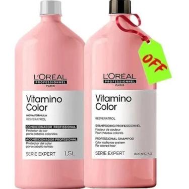 Imagem de Kit Vitamino Color Loreal Shampoo + Condicionador 1500Ml