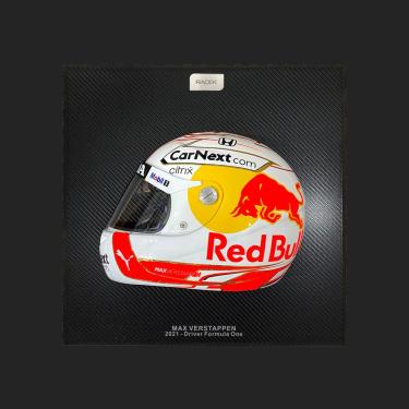 Imagem de Quadro 3D Decorativo Helmet MV 2021 Branco/Vermelho G53 - Gran Belo