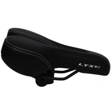 Imagem de Banco Selim  macio para bicicleta Super Confortável vazado preto Bike 