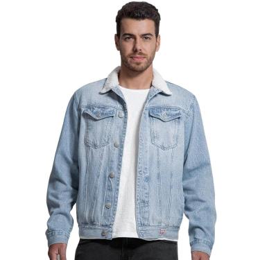 Imagem de Jaqueta Guess Masculina Jeans Trucker Sherpa Collar Clara-Masculino