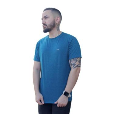 Imagem de Kit 5 Camisa Algodão Masculina Lisa Básica Manga Curta - Sol Magazine,