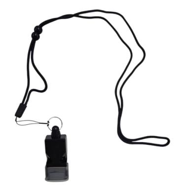Imagem de Apito Profissional Árbitro Juiz Com Cordão Potente 120dbs - Preto