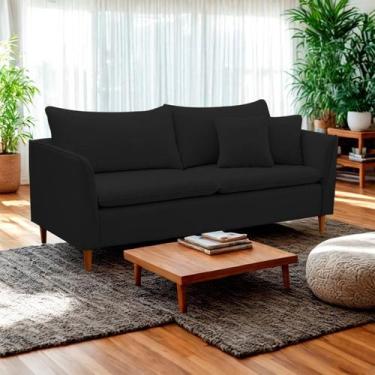 Imagem de Sofá 2 Lugares Retrô 164cm Veludo Kassia - Lansof Brasil