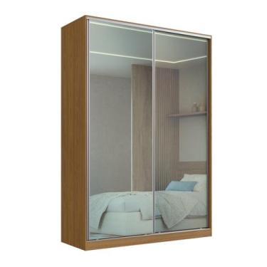 Imagem de Guarda-roupa Solteiro com Espelho 2 Portas de Correr Rc2002 - Emovell