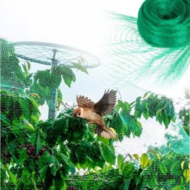 Imagem de Rede de proteção de frutas para plantas de jardim e rede de malha de jardim para pássaros, veados, esquilos, plantas, árvores frutíferas - Rede de malha protetora reutilizável, 18 x 80 m