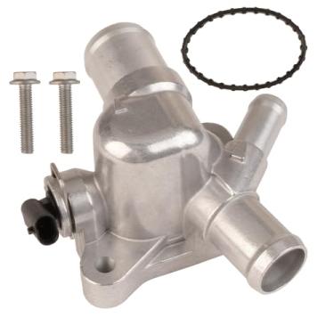 Imagem de MITZONE Conjunto de carcaça do termostato de refrigeração do motor compatível com Cadillac ATS 2013-2019 2016-2018 CT6 CTS 2015-2021 Camaro Colorado GMC Canyon 2.0L 2.5L