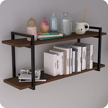 Imagem de Prateleira Estilo Industrial P/Quarto Parede GND PM 120cm