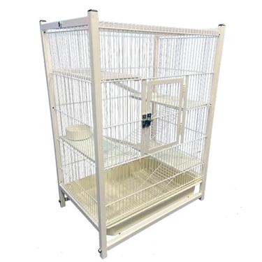 Imagem de Gaiola Para Roedores - Uma Moradia Para Hamsters E Porquinhos-Da-íNdia(Branco)