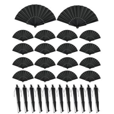 Imagem de Pacote com 30 ventiladores de palmas para fãs de Line Dancing Clark, em massa, dobráveis, botas de dança no chão, ventiladores de mão com bolsas de malha, perfeito para botas, dança rítmica, presentes