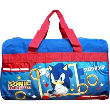 Imagem de Ruz Bolsa esportiva infantil de 45,7 cm para viagem e esportes, Multicolorido., Sonic the Hedgehog