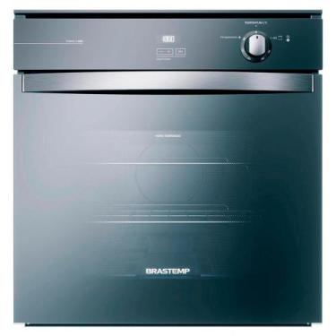 Imagem de Forno de Embutir a Gás Brastemp 78 Litros Inox Espelhado com Grill Tim