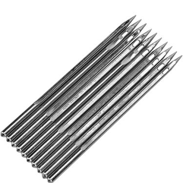 Imagem de Zerodis Agulhas Chinesas para Remendo de Sapatos, Agulhas de Costura de Aço Inoxidável de Substituição para Máquina de Sapateiro Dp16 Fortes para Reparo de Couro e Jeans, Acessórios de Vestuário (SL-26)