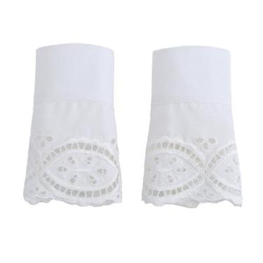 Imagem de Mangas falsas removíveis de renda decorativa para cosplay de Lolita - 