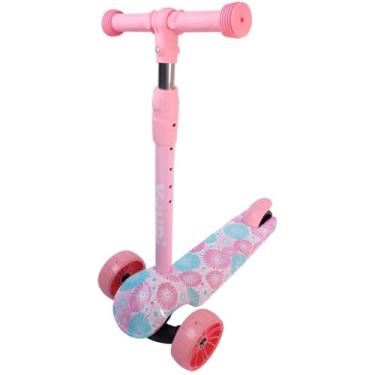 Imagem de Patinete Infantil Com Rodas Flash Rosa Yuupi