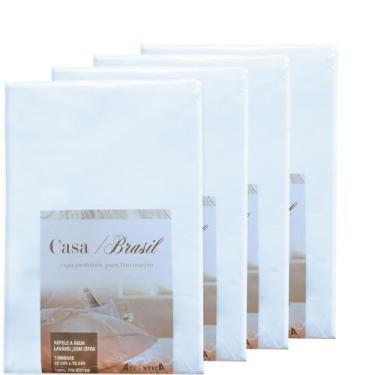 Imagem de Kit 4 Capas Protetora Travesseiro Impermeavel Com Ziper 50x70xcm Atlân