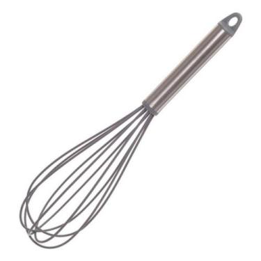 Imagem de Batedor de Ovos Fuê Grande 30cm Silicone Cabo Inox Reforçado - Univend