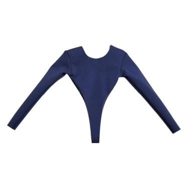 Imagem de MotiveTech Roupa para Figuras de ação em Escala 1:6, Roupas em Miniatura, Roupa de Verão Moderna, Mini Maiô de Cosplay com Mangas Compridas para Figuras de ação, Azul