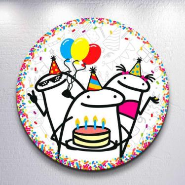 Imagem de Painel Tema Flork Aniversario Capa Grande e Mini Redondoda Estampa Sub