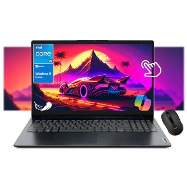 Imagem de Lenovo IdeaPad 1i 39.6 cm FHD Touchscreen, Intel Core i5-1335U de 13ª geração, Copilot AI, Webcam com obturador de privacidade, teclado numérico, Wi-Fi 6, Windows 11 Home, com mouse (24 GB RAM | SSD
