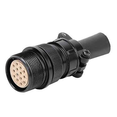 Imagem de Cabo de Tomada de Aviação Montado Plugue Fêmea 14 Pinos de Liga de Alumínio para Soldador de Térmico