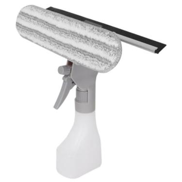 Imagem de Rodo Limpa Vidros com Reservatório, Limpador de Superfícies Lisas 25cm, Borracha e Microfibra, Capacidade 250ml, Cabo Ergonômico