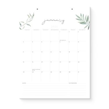 Imagem de Karto Calendário versátil 2026 - vertical 21,5 x 28 cm de janeiro de 2026 a junho de 2027 - planejamento fácil com o calendário mensal estético - Verde