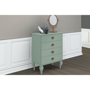 Imagem de Cômoda Solteiro Cl 4009 C- 4 Gavetas Oliva - Movelbento