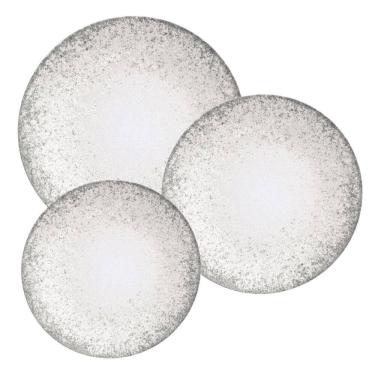 Imagem de Aparelho Jantar Jogo De Pratos Kit 12 Pçs Porcelana Camila