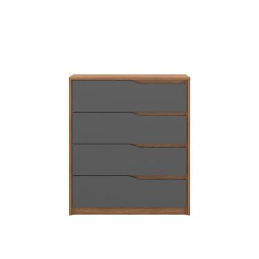 Imagem de Cômoda Atria - 4 Gavetas Amêndola Touch / Grafito