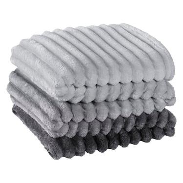 Imagem de Cobertor Queen Fluffy Manta Flannel Ultrasoft Grafito