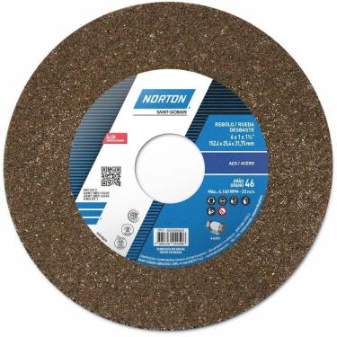 Imagem de Rebolo Para Desbaste De Metal Art A46 Ovs 152,4x25,4x31,75mm - 66243464663 - Norton