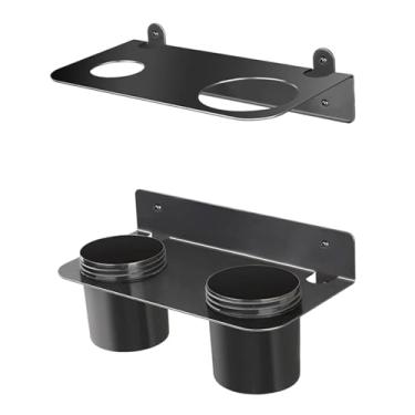 Imagem de Ioensy Suporte duplo para funil de óleo, em metal, com copos coletores removíveis para garagem e casa.