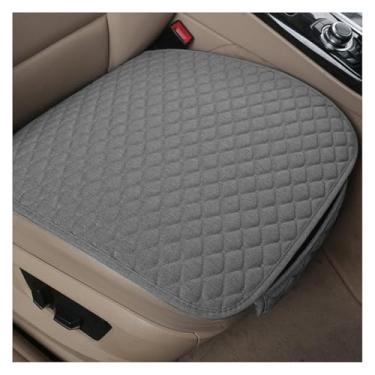 Imagem de DUSCOKE Capa de assento de carro, protetor inferior de banco dianteiro de linho com bolso de armazenamento, almofada confortável respirável para carro, acessórios internos automotivos universais para