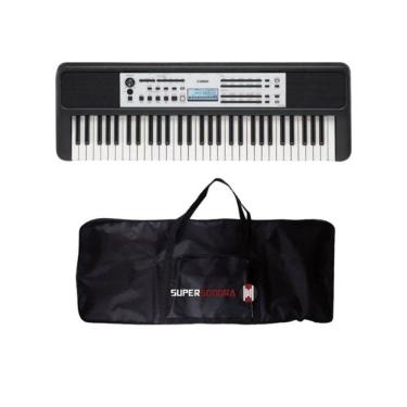 Imagem de Kit Teclado Yamaha YPT-380 Portátil Preto + Capa