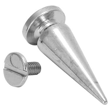 Imagem de Haofy Conjunto de Rebite de Tecido, Rebite de Bala de Cobre Durável, Conjunto de Metal para Bolsa Artesanal de Couro DIY, Não é Fácil de Oxidar, Ferragens de Fixação para Bolsas de Couro, 10 (10*26mm prata)