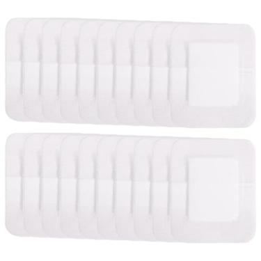 Imagem de Pacote com 20 curativos adesivos, 100 x 150 mm estéreis, corta manchas