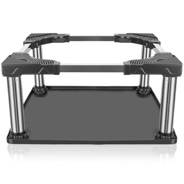 Imagem de AILAHLOE Base ajustável universal com geladeira de 4 pés fortes, mini geladeira, bandeja de gotejamento, bandeja de gotejamento, bandeja de gotejamento portátil pequena para freezer profundo - 59,9 cm