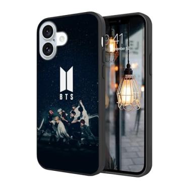 Imagem de WWDIYHOUSE Capa compatível com iPhone 16, capa à prova de choque de TPU macio com design exclusivo e legal para homens/mulheres/meninos/meninos (Fashion-BTS-15)