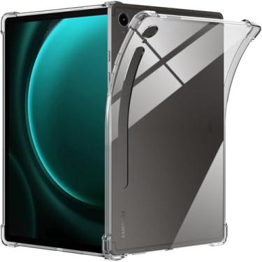 Imagem de Mzoisrk Capa transparente para Samsung Galaxy Tab S10 Lite SM-X400 X406B, capa transparente de TPU flexível e macia para tablet Galaxy Tab S10 Lite 27.7 cm 2025, capa fina de silicone à prova de